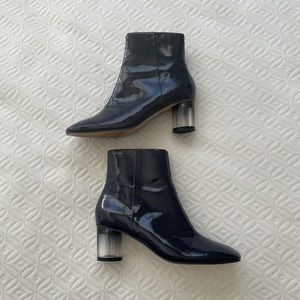 Midnight blue Zara heel boots